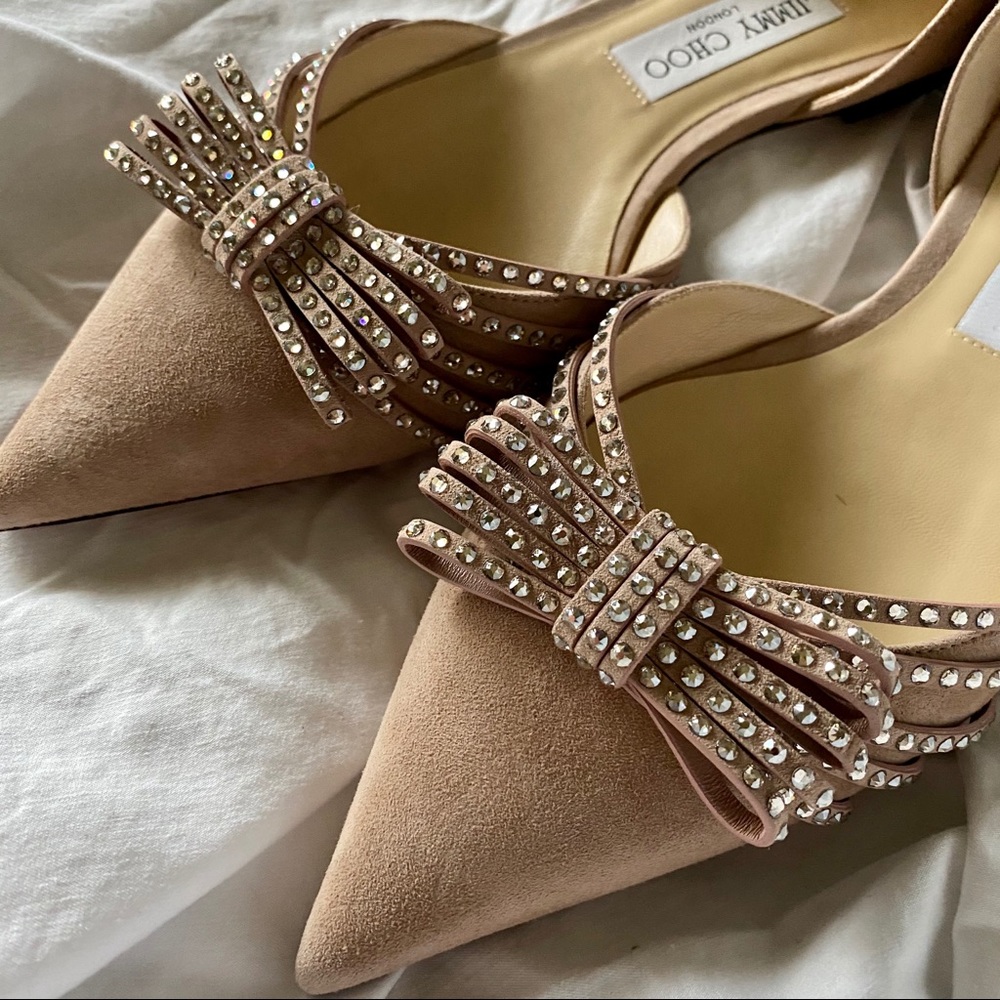 NIB Jimmy Choo Kaitence Flats in Ballet Pink 9